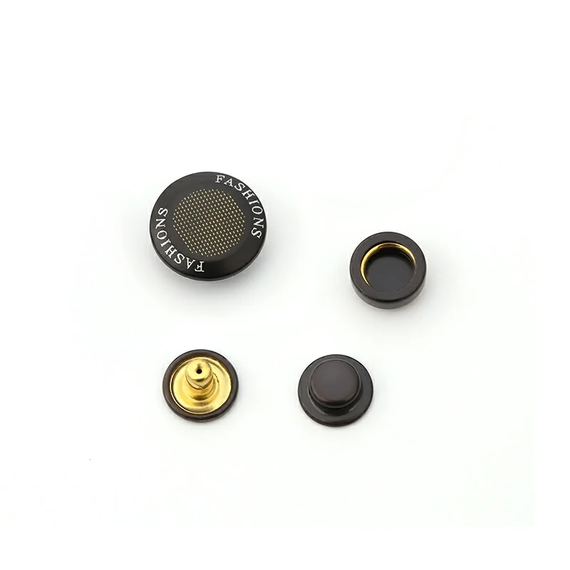 Custom Black Silver Gold Brass Snap Press Stud Metal Snap Button for Coat  Clothes - China Snap Button and Metal Snap Button price