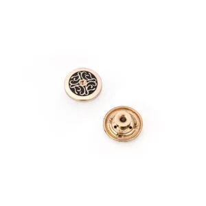 Clear Stone Luxury Design Track Button 20MM Enamel Logo Button for Jeans