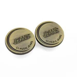 China Factory 20MM Custom Logo Anti Brass Tack Button for Jeans