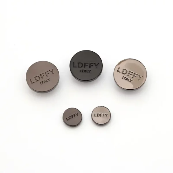 Howfun Customized Lead Free Nickel Color High Quality Metal Button for Jeans